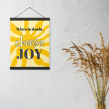 Choose JOY - Wall Art with hangers