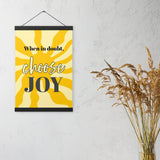 Choose JOY - Wall Art with hangers