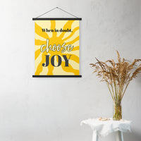 Choose JOY - Wall Art with hangers