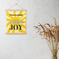 Choose JOY - Wall Art with hangers