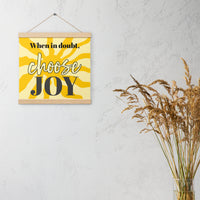 Choose JOY - Wall Art with hangers