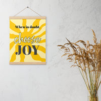 Choose JOY - Wall Art with hangers