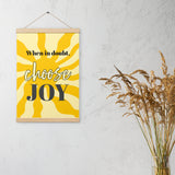 Choose JOY - Wall Art with hangers