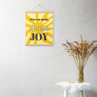 Choose JOY - Wall Art with hangers