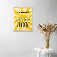 Choose JOY - Wall Art with hangers