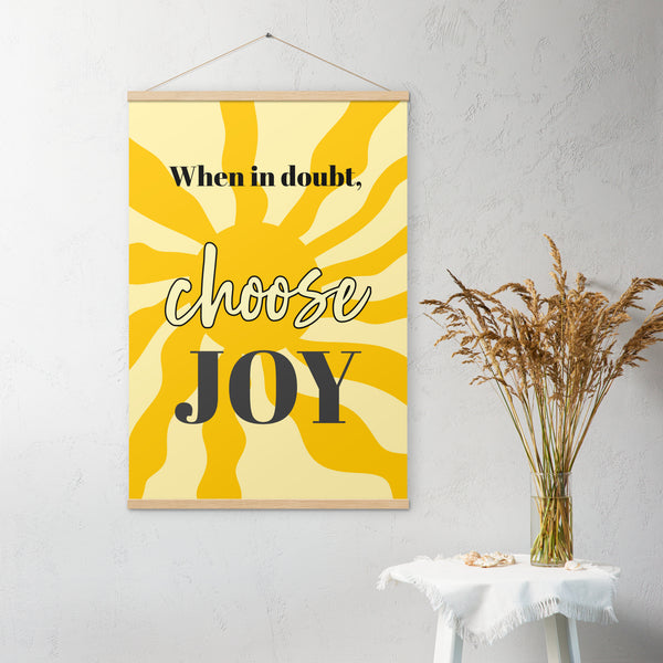 Choose JOY - Wall Art with hangers