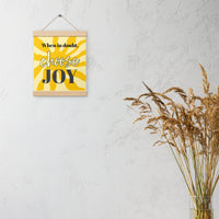 Choose JOY - Wall Art with hangers