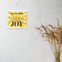 Choose JOY - Wall Art with hangers