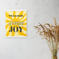 Choose JOY - Wall Art with hangers