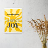 Choose JOY - Wall Art with hangers