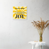 Choose JOY - Wall Art with hangers