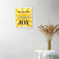 Choose JOY - Wall Art with hangers