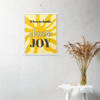 Choose JOY - Wall Art with hangers