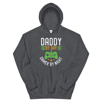 Daddy by Day Gamer by Night Men's Hoodie