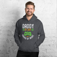 Daddy by Day Gamer by Night Men's Hoodie