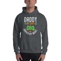 Daddy by Day Gamer by Night Men's Hoodie