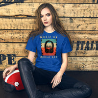 Music On World Off Unisex T-Shirt