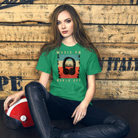 Music On World Off Unisex T-Shirt